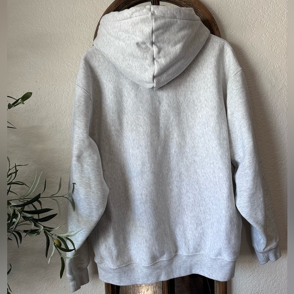 Champion Reverse Weave Gray Hoodie 2X Appliqué Logo - Picture 2 of 7